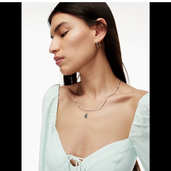 Aritizia Wilfred Novela blouse in subtle mint L - Picture 3 of 6
